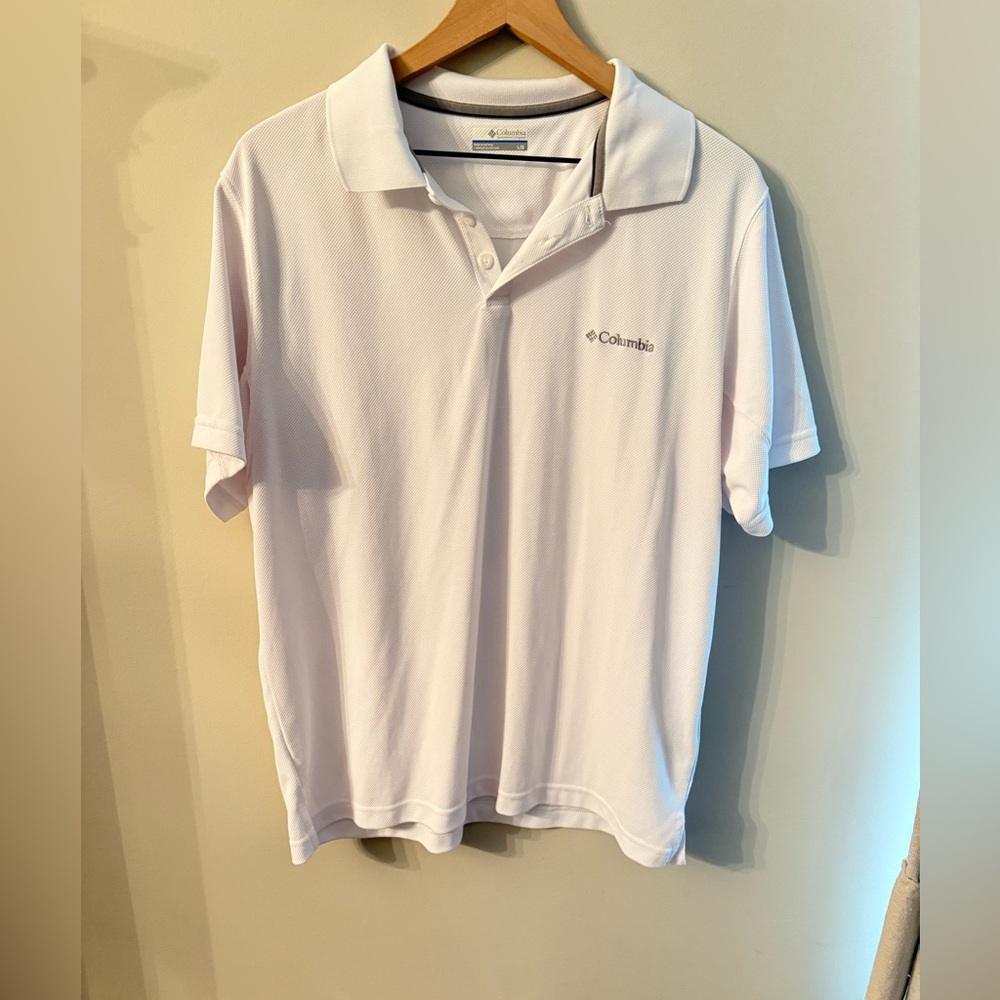 Columbia Men’s White Short Sleeve Polo